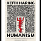 Keith Harring Humanism Framed Print