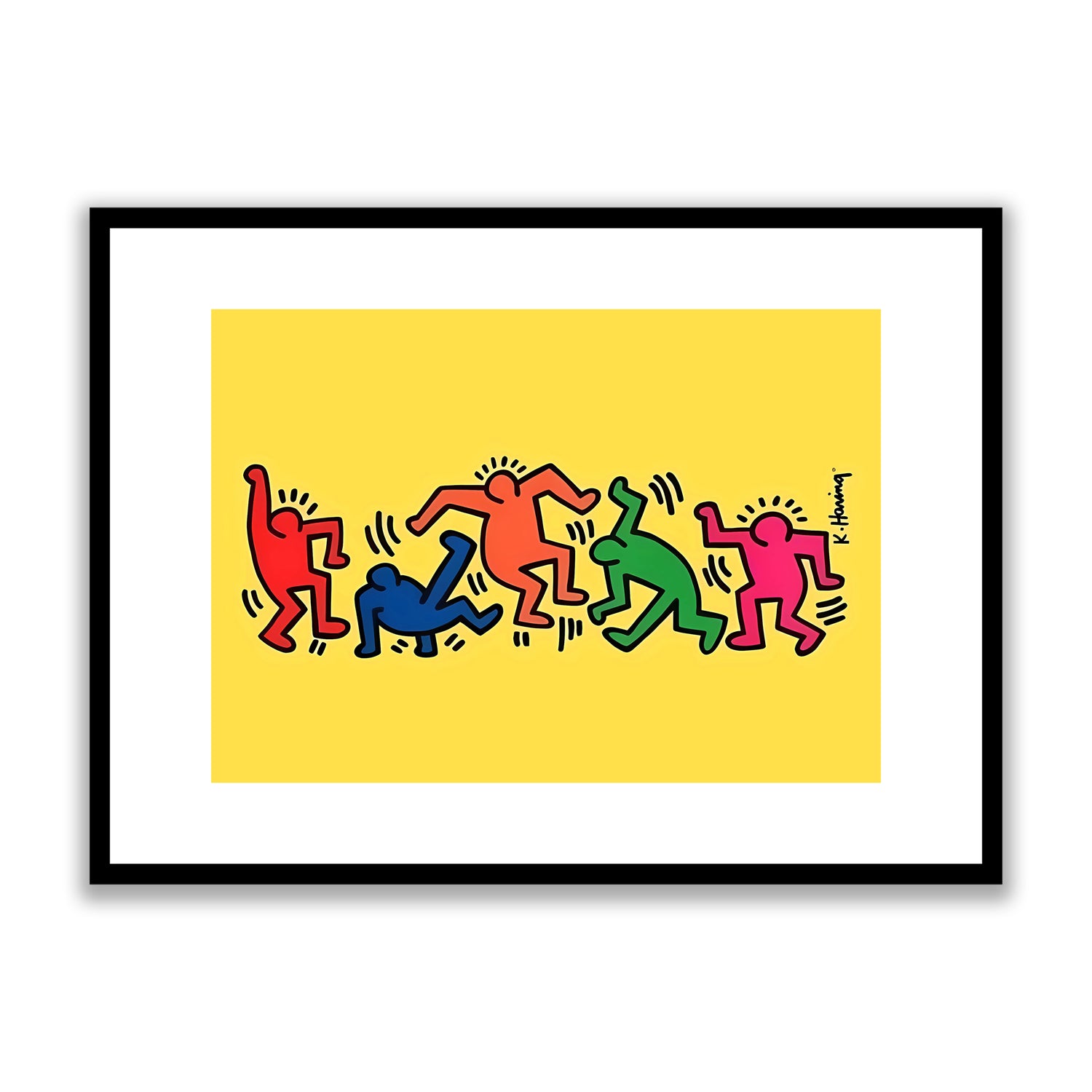 Keith Haring Dance Framed Print