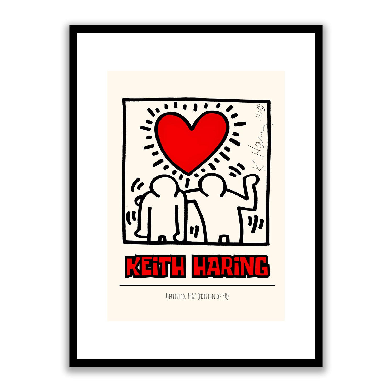 Keith Haring Untitled 1987 Framed Print