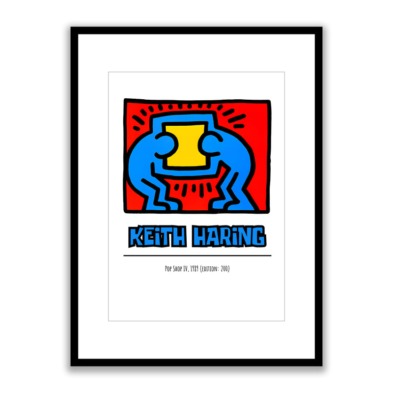 Keith Haring Pop Shop IV 1989 Framed Print