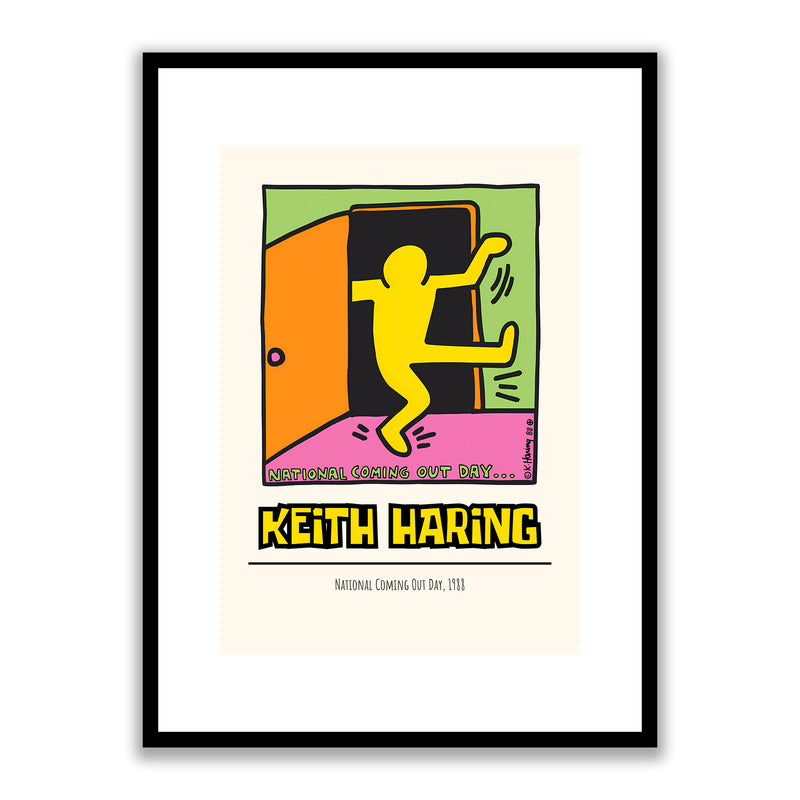 Keith Haring National Coming Out Day 1988 Framed Print