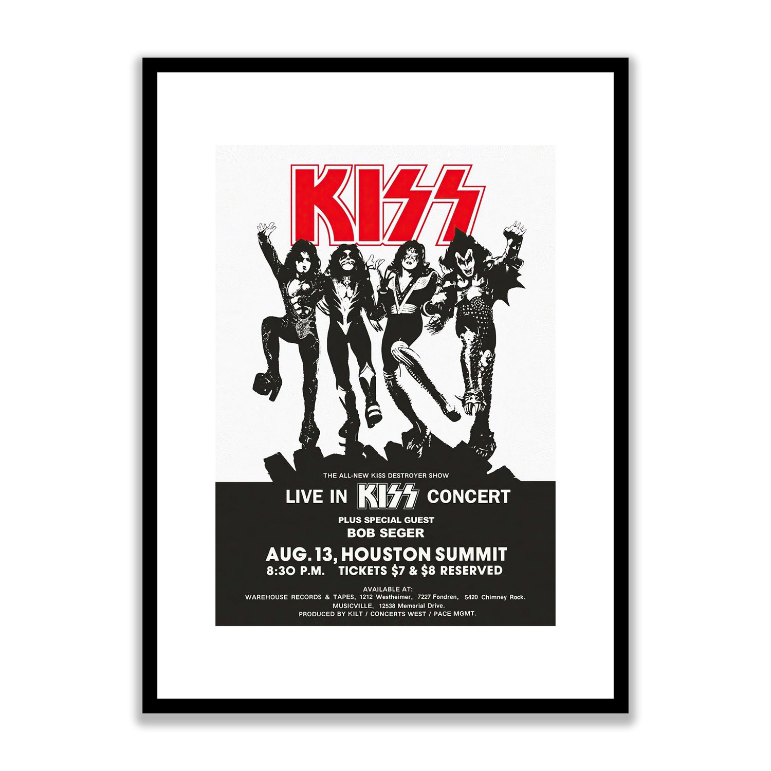 Kiss Framed Print KISS001