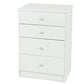 Kingston 4 Drawer Tallboy White