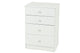 Kingston 4 Drawer Tallboy White