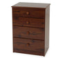 Kingston 4 Drawer Tallboy Brown