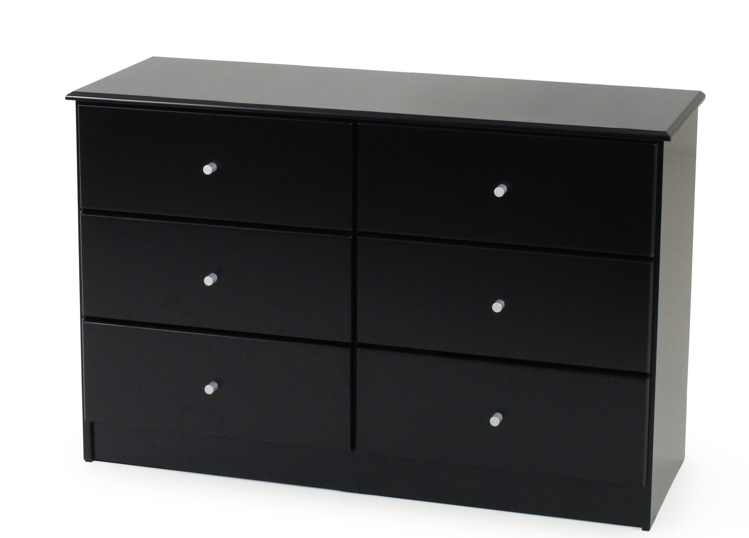 Kingston 6 Drawer Lowboy Black