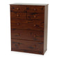 Kingston 7 Drawer Tallboy Brown