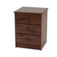 Kingston 3 Drawer Bedside Brown