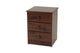 Kingston 3 Drawer Bedside Brown