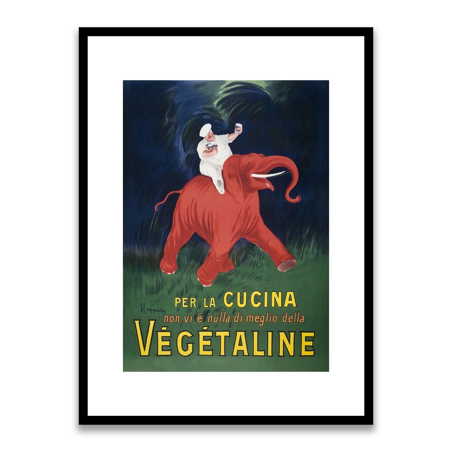 Vegetaline 1910 by Leonetto Cappiello Framed Print