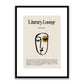 Literary Lounge Poetry Framed Print