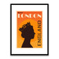 London England Travel Poster Framed Print