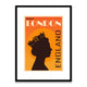 London England Travel Poster Framed Print