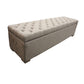 LAMBTON LINEN OTTOMAN BLANKET BOX - GREY LINEN