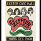 Led Zeppelin Exeter Civic Hall Framed Print