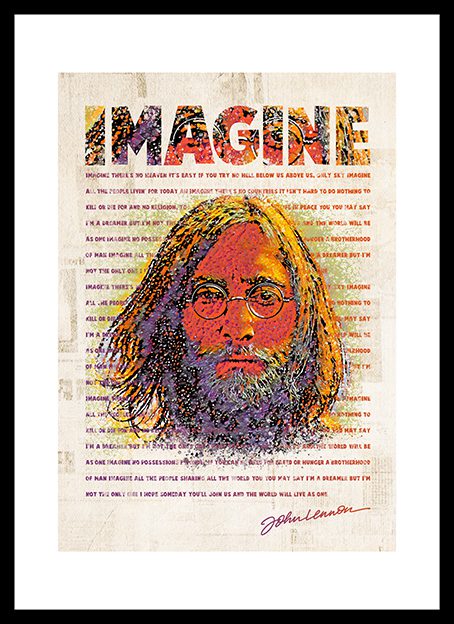 John Lennon Imagine Framed Print