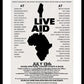 Live Aid Framed Print