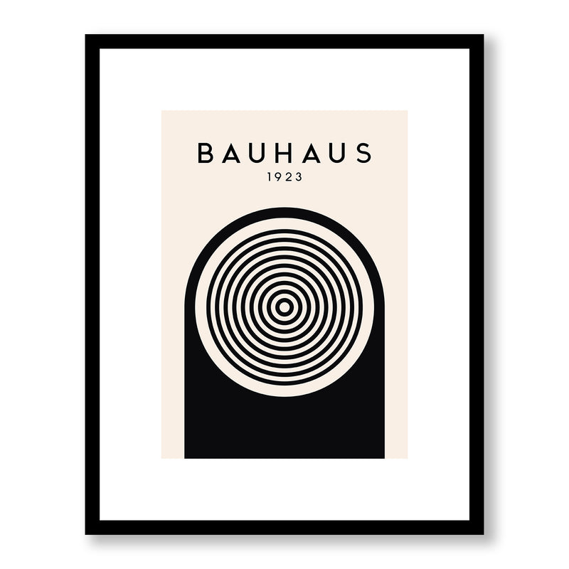 Bauhaus Circle Framed Print LARGE