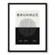 Bauhaus Black and White Framed Print LARGE