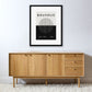 Bauhaus Black and White Framed Print LARGE