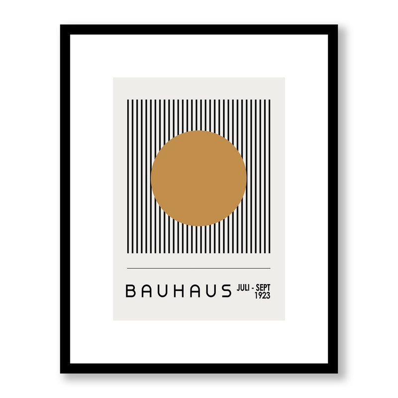Bauhaus Gold Framed Print LARGE