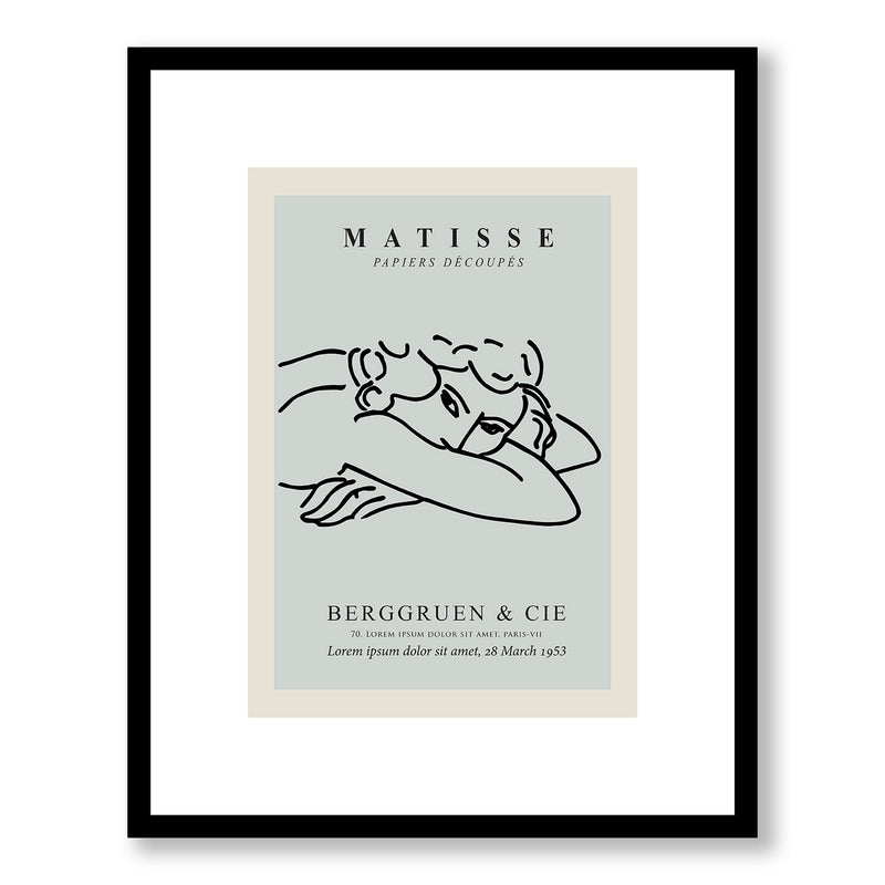 Matisse Blue Framed Print LARGE