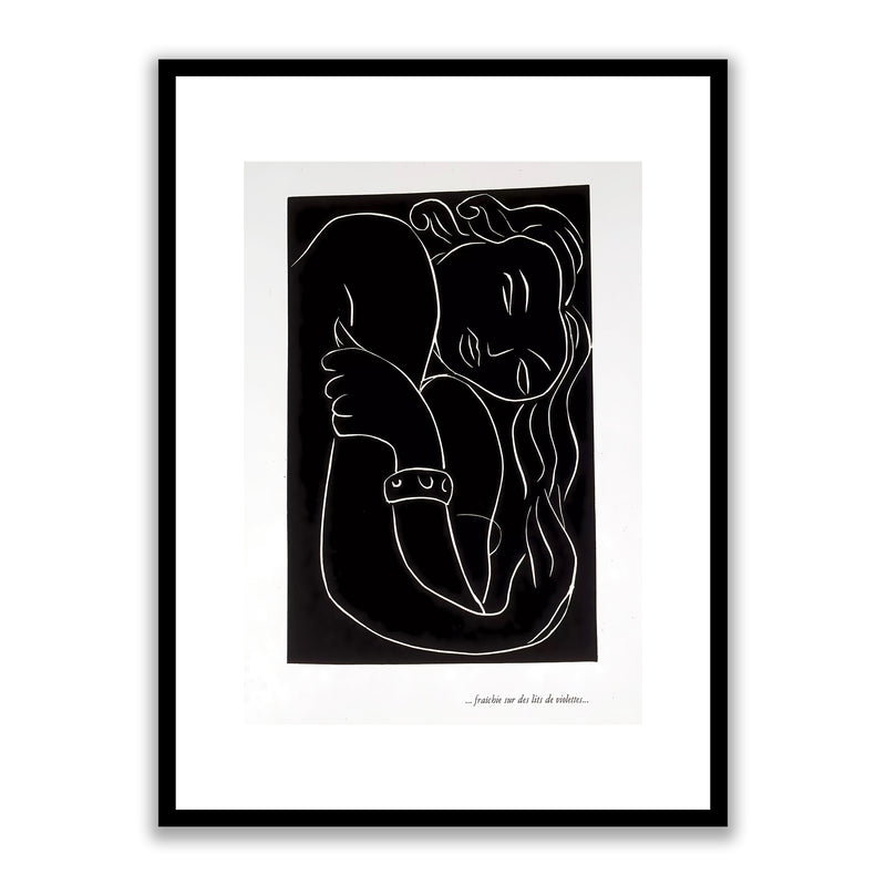 Matisse Fraichie sur des lits de violettes Framed Print