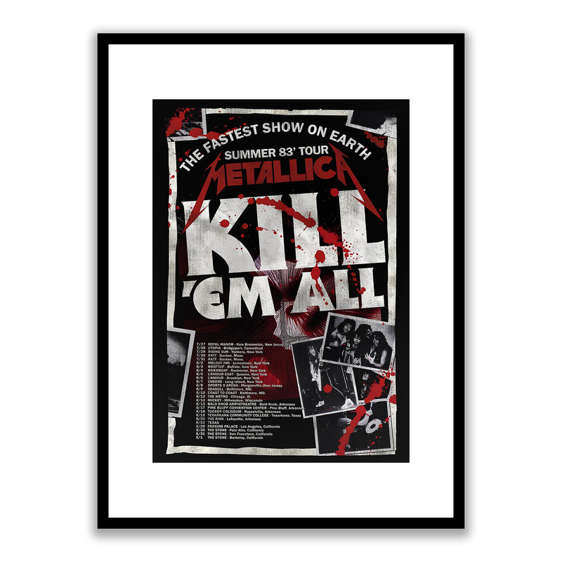 Metallica Kill 'Em All Framed Print