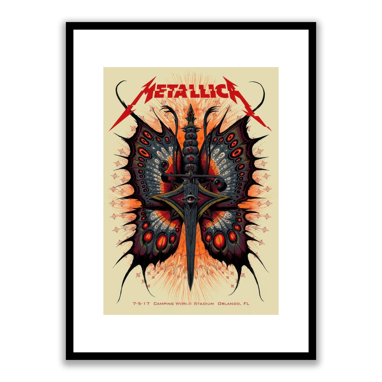 Metallica Camping World Stadium Framed Print