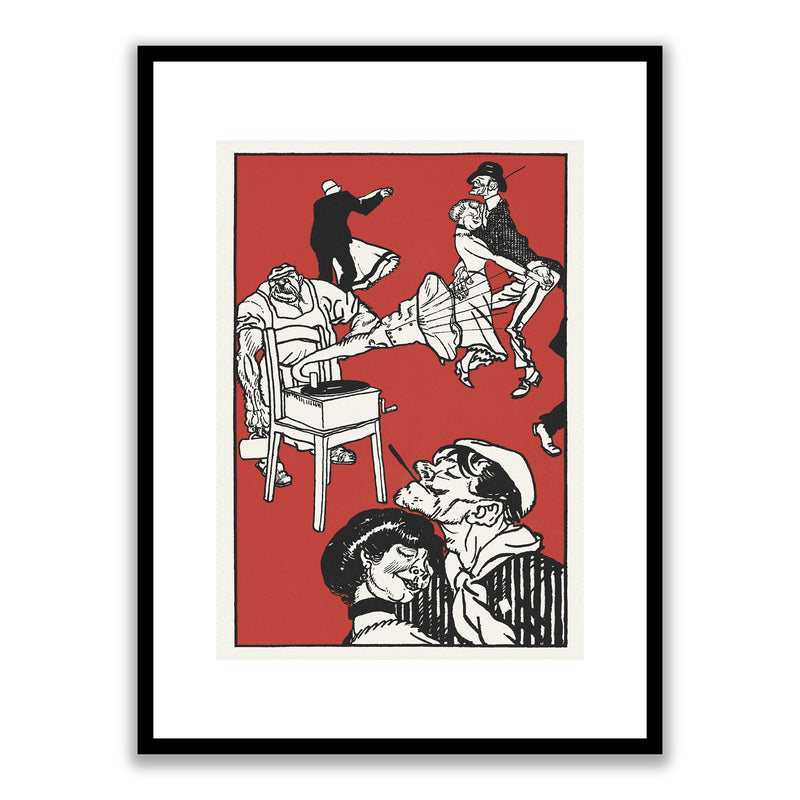 Dancers 1911 by Moriz Jung Framed Print