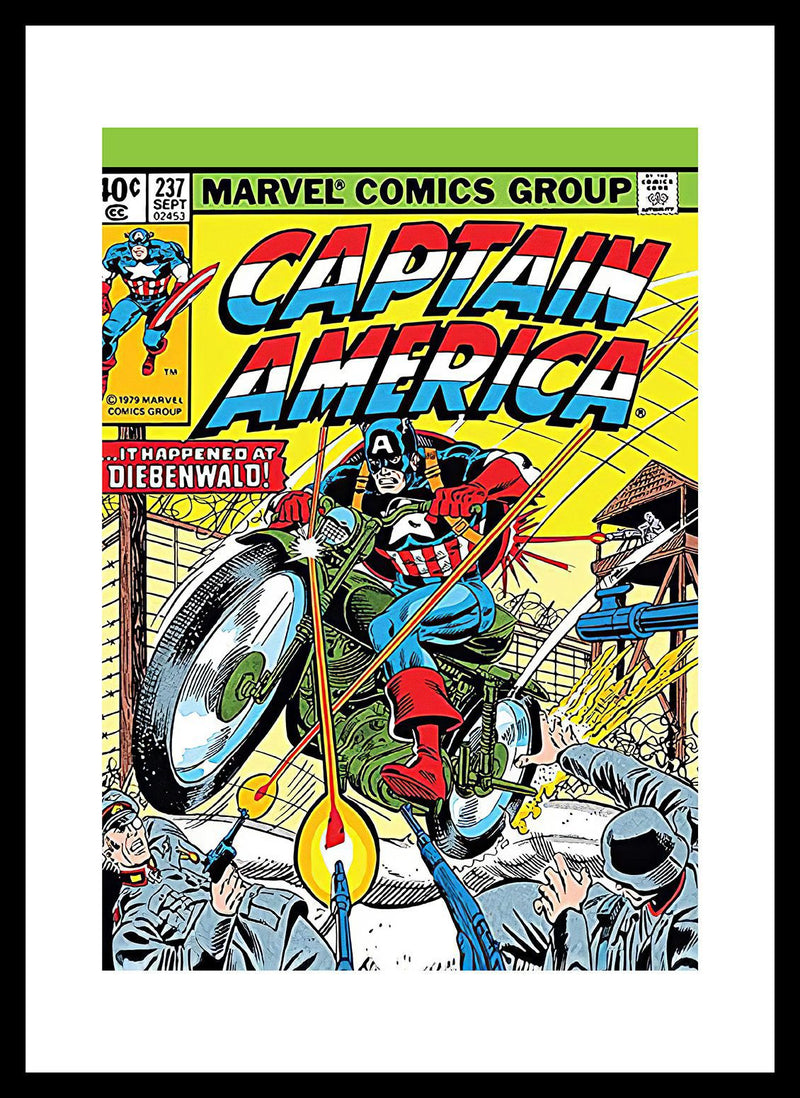 Marvel Captain America Framed Print