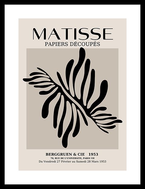 Matisse Papiers Decoupe III Framed Print