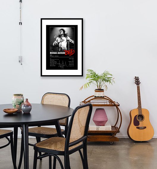 Michael Jackson Bad Framed Print