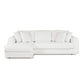 Hugo 3 Seater Chaise - Speckle White