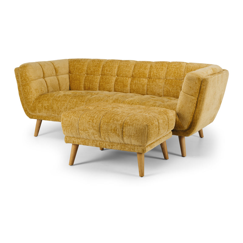 Towelie Footstool Dijon Yellow