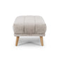 Towelie Footstool Pearl Grey