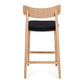 Niles Highback Barstool (Natural Oak) PU