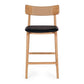 Niles Highback Barstool (Natural Oak) PU