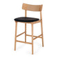 Niles Highback Barstool (Natural Oak) PU