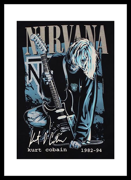 Nirvana Kurt Cobain Framed Print