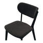 Zurich Chair (Black Oak) Dark Grey