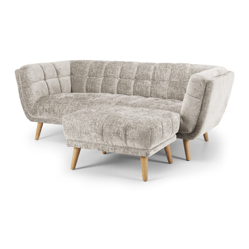 Towelie Footstool Pearl Grey