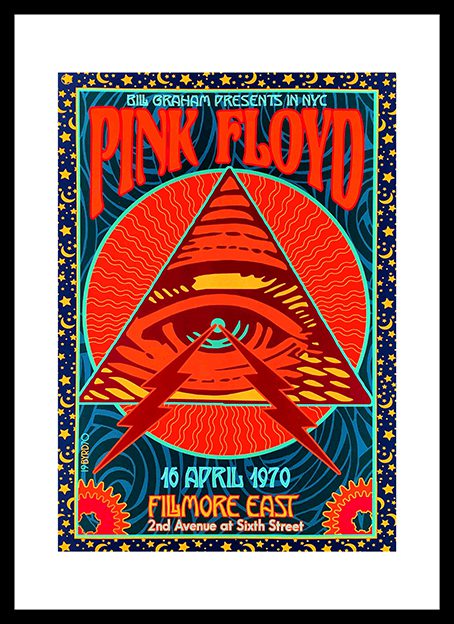 Pink Floyd Filmore East Framed Print