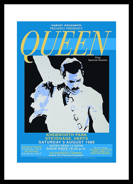 Queen Live at Knebworth Park 1986 Framed Print