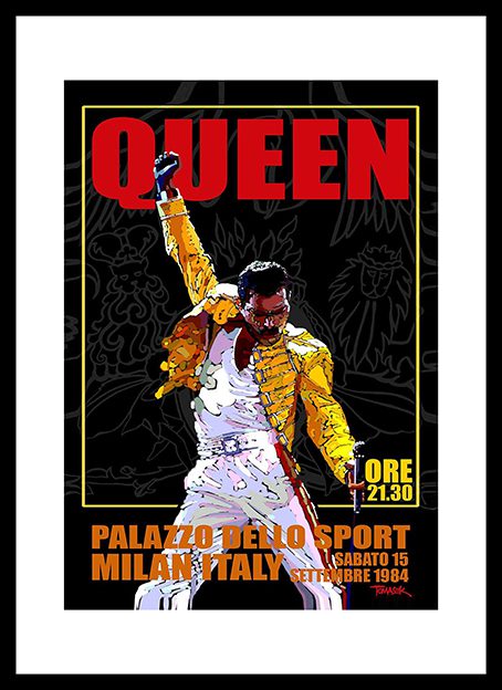 Queen Milan Italy 1984 Framed Print