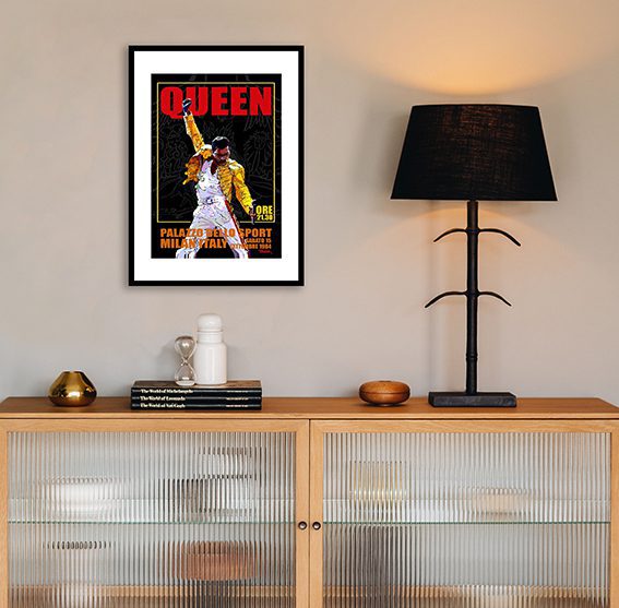 Queen Milan Italy 1984 Framed Print