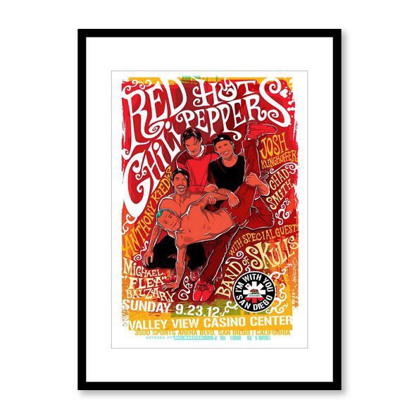 Red Hot Chili Peppers Framed Print - RHCP0005