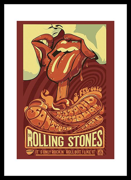 The Rolling Stones It's only Rock n' Roll Framed Print