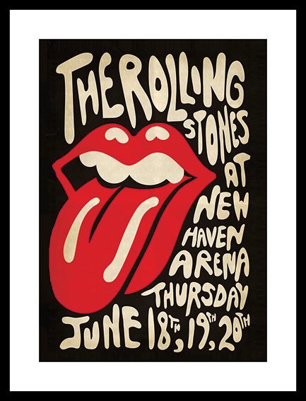 The Rolling Stones New Haven Arena Framed Print