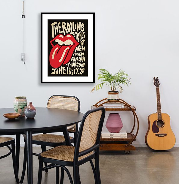 The Rolling Stones New Haven Arena Framed Print